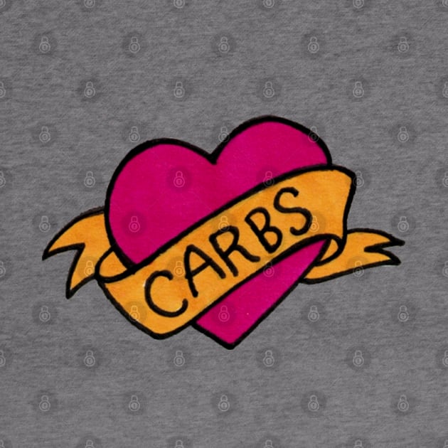 I Love Carbs by Luckyponytattoo